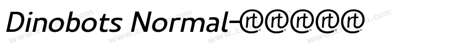 Dinobots Normal字体转换